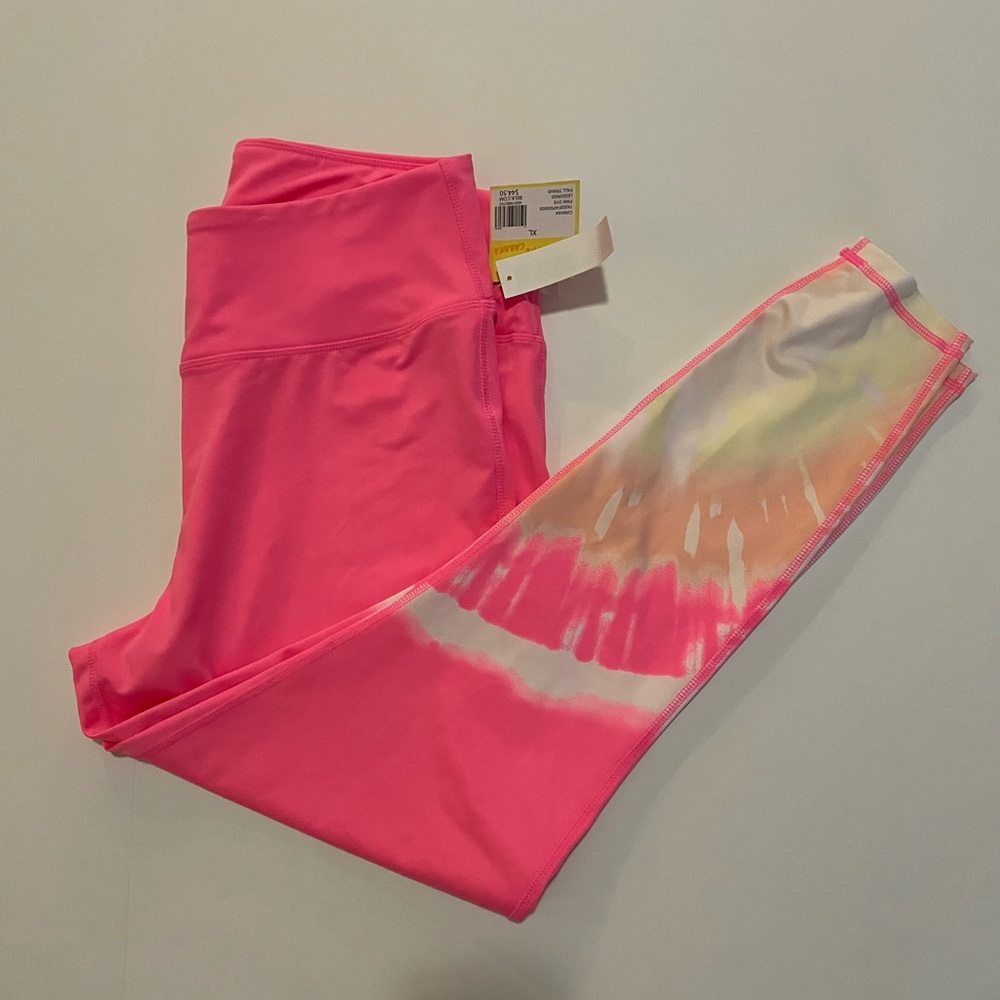 Women’s leggings, pink tie dye